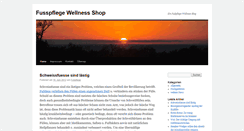 Desktop Screenshot of fusswellnessshop.de